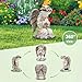 OWANVION Solar Angel Garden Decor Statue, Praying Angel Figurine with LED Lights, Resin Outdoor Lawn Ornament for Yard Patio Balcony Porch, Unique Housewarming Gift