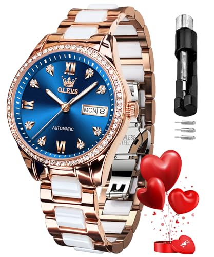 Montre pour femme OLEVS à cadran carré et bracelet en silicone noir