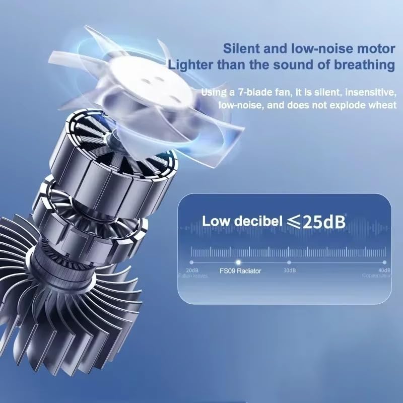 Image of BKN Fast Ultra Cooling Mobile AC Fan Magnetic Radiator | Mobile Cooler USB Powered Fan Cooling Radiator Game Cooler -3 degree for Mobile Phone Gaming, Live Streaming (FS09 fan)