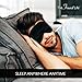 The Finest Life Pure Silk Sleep Mask Great for Sleep, Eye Mask, Blindfold, Premium Quality with Adjustable Strap, Sleeping Aid, Perfect for Women and Men (Black)