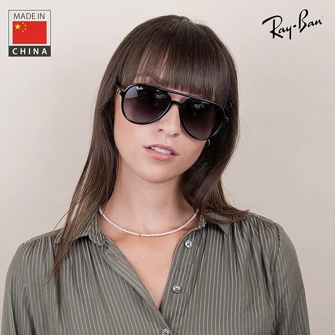 Ray-Ban RB4376 Pilot Shaped Sunglasses for Men & Women with Official RAYBAN Eyewear Kit - Image 6