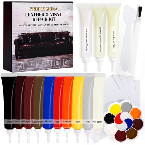 FAVIRZCE Vinyl & Leather Repair Kit for Furniture: Fix Tears