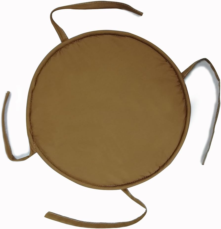 SIMPVALE Set of 4 Cushions Round for Chairs Armchairs Cakes for Chairs Diameter 36cm