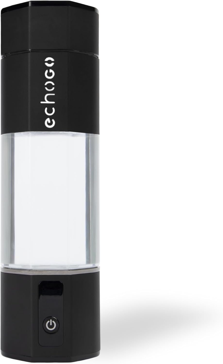 Echo Go+ Hydrogen Water Bottle, Recommended by Gary Brecka, Portable, Rechargable, Hydrogen Ion Water Generator to Purify and Enhance Your Water. (Black Metallic)
