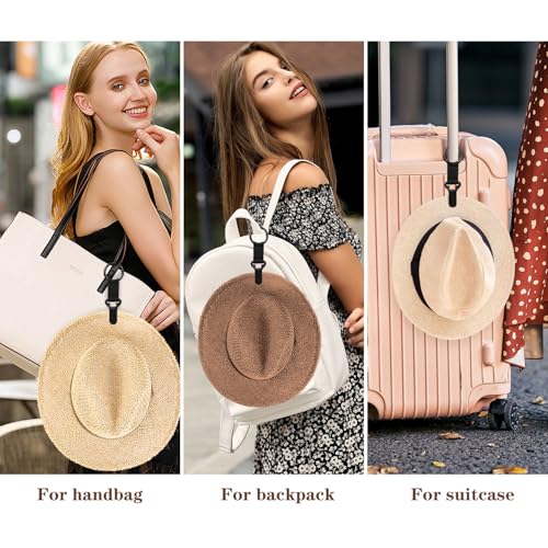 Niveaya Hat Clip for Travel on Bag - 2 Pack, Vacation Beach Cruise Essentials Accessory for Travel Handbag Backpack Luggage3