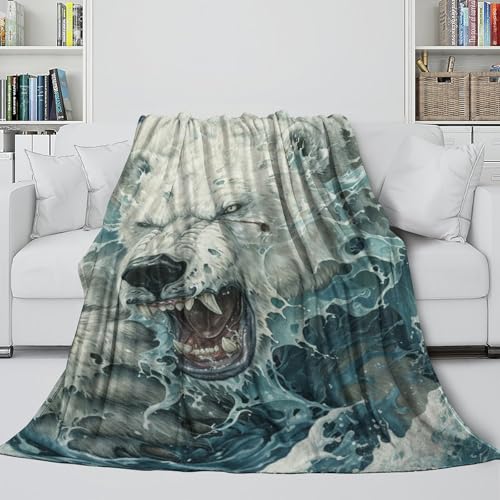 Couverture chaude ours marron isolante et douce pour l'hiver - 5