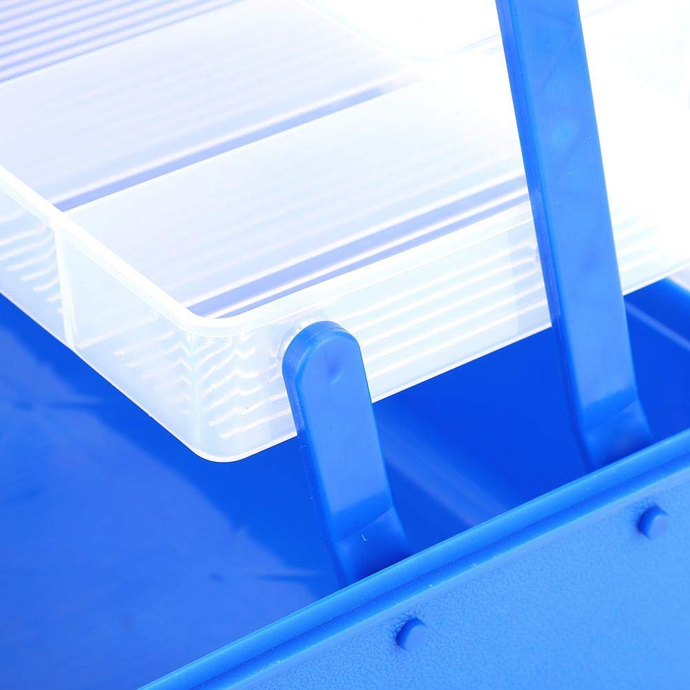 Caja de Aparejos de Pesca Caja de Aparejos de Pesca de 3 Capas Señuelo Giratorio Gancho Bait Kit Gran Almacenamiento para señuelos Ganchos