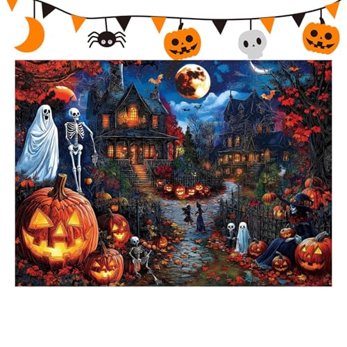 Puzzle de Halloween de 1000 piezas para tardes de juegos de interior y Navidad
