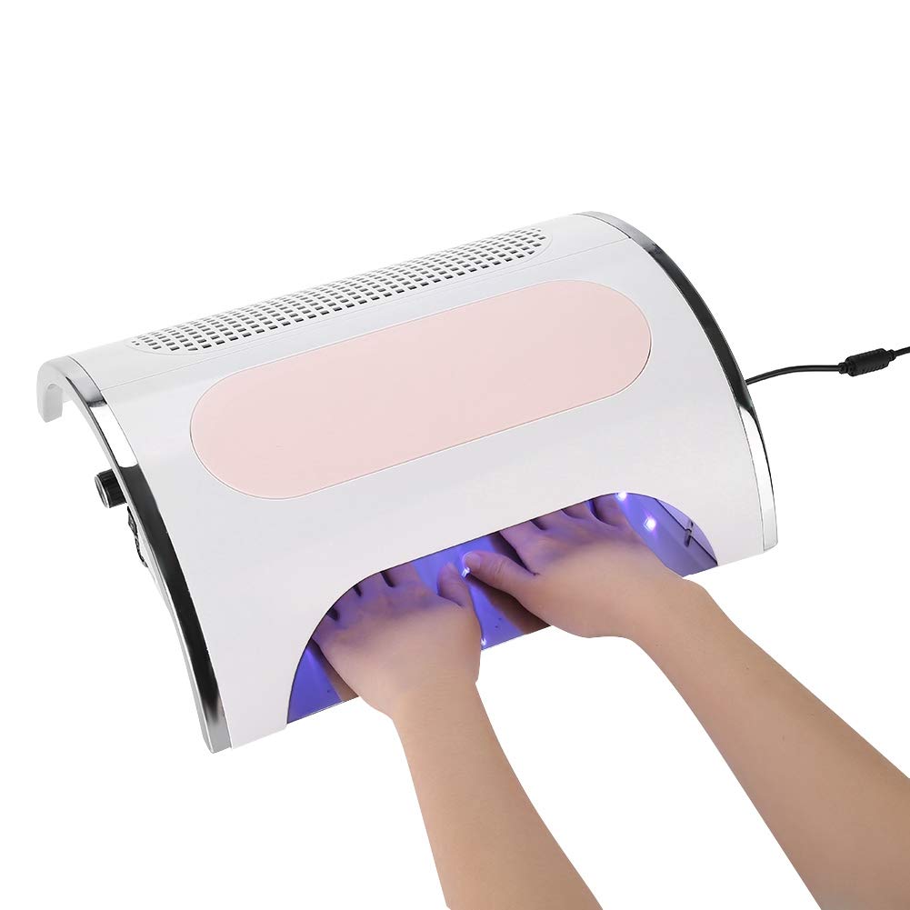 Collecteur de poussière d'ongle 3 en 1, perceuse à ongles électrique multifonctionnelle, collecteur d'aspiration de poussière d'art d'ongle UV LED pour salon de manucure 100-240V(Prise UE)