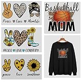 Heat Transfer Patches Cool Girl Design Washable Appliques Decals for T-Shirt Jackets Backpack DIY De