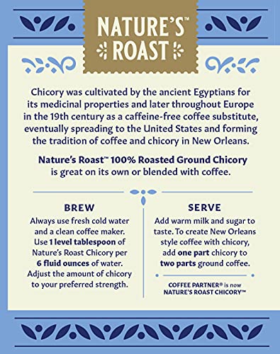 Nature’s Roast 100% Roasted Ground Chicory, 5.5 Ounce - Naturally Caffeine Free Coffee Substitute #TOP7
