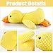 Beojonvy Anti Stress Ente Hund, Interaktives Hundespielzeug Unzerstörbar, Quietschspielzeug Hund Kuscheltier, Ente für Hunde, Dog Toys für Kleine, Mittlere, Große Hunde-Gelbe S