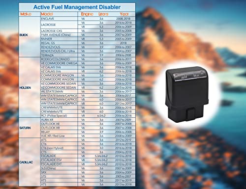 AFM/DFM Disabler,Active Fuel Management AFM Disable Device RA003 Compatible with Most GM V8 V6 Engine.