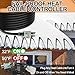 120V 15A Industrial Grade Heat Cable Controller - Outdoor Thermostat, Auto Energy-Saving (auto 37ºF on/50ºF Off) Fits Winter Warmers and Heater Devices -﻿ 1.65ft