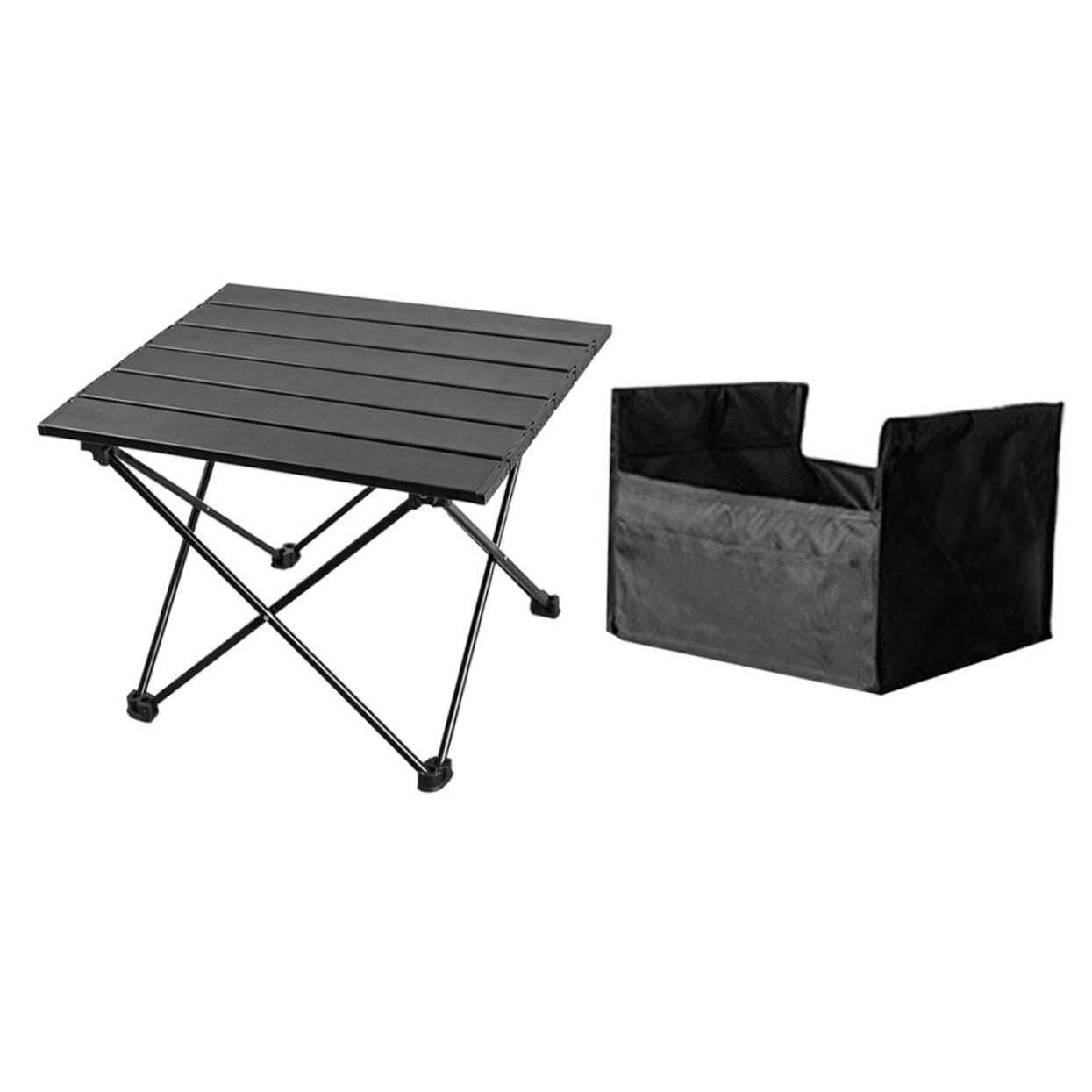Anneome Tavolo da Campeggio in Alluminio Leggero Resistente e per Barbecue Trasportabili e Attività Outdoor con Borsa per Trasporto Facile