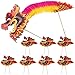 Beavorty Home Decor Home Decor Dragon 8pcs Chinese Paper Dragon Decoration Small 3D Paper Dragon Garland Banner DIY Craft for Festival Party Supplies Home Decor Dragon Decoraciones para Salas De Casa