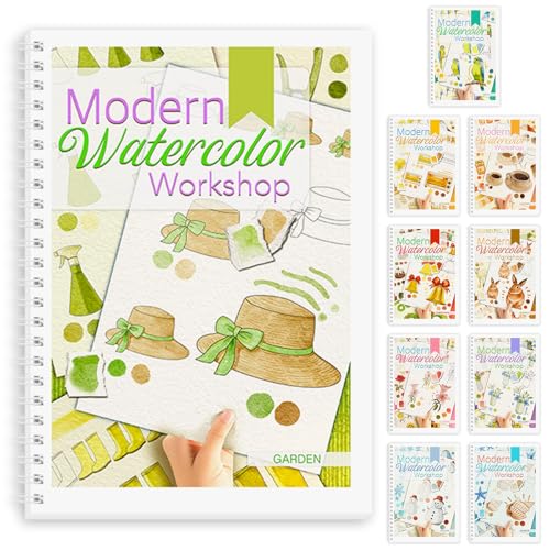 Libro de trabajo de acuarela para regalar a mujeres y entusiastas del arte