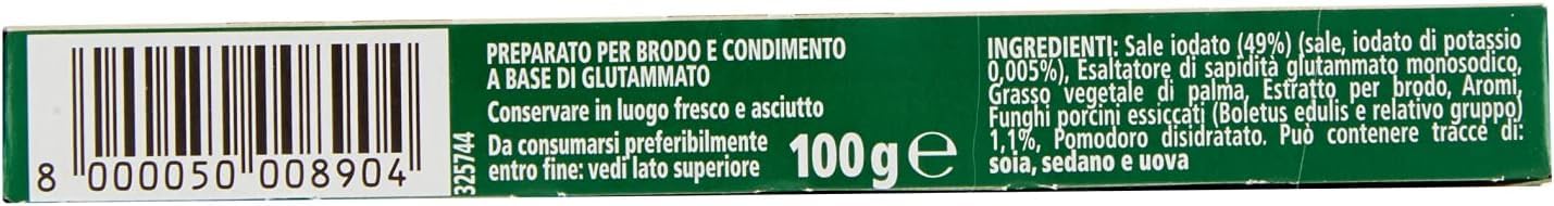 Star Il Mio Dado Funghi Porcini, 48 cubos de caldo, cajas con 10 cubos de setas porcini + llavero Beni Culinari