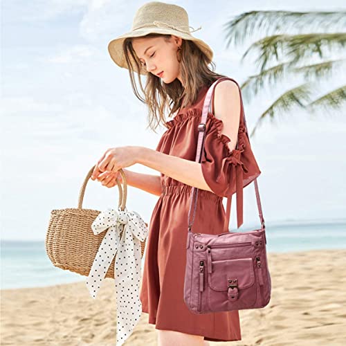Angel Kiss Crossbody Bags Shoulder Bags And Handbags For Women Multi Pocket Daily Soft Hobo Purses Medium Size #TOP6