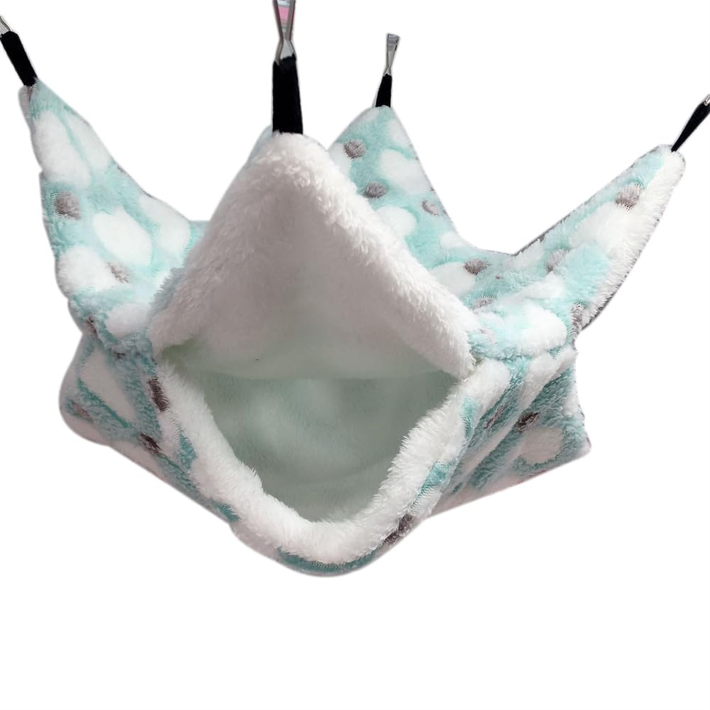 Amaca Doppio Strato Per Piccoli Animali - 34x34cm, Verde, Per Criceti, Scoiattoli E Furetti - Foto 9