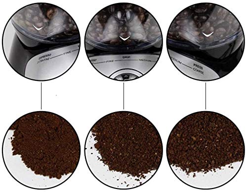 ZOUSHUAIDEDIAN Konische Burr Kaffeeschleifende elektrische, Edelstahlautomatische Kaffee Mühlen Sie Mühle, großer… – Bild 3