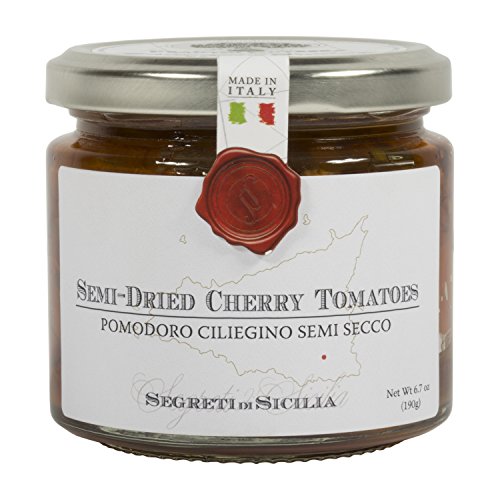 Frantoi Cutrera - Pomodorino Semi Secco - Semi-Dried Cherry Tomatoes in Extra Virgin Olive Oil, Product of Italy, 6.7oz