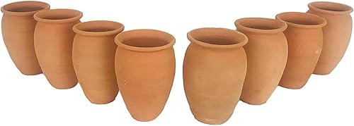 12 onzas Jarrito Loco Cantarito De Barro Tradicional Auténtica Margarita Michelada (8) Cantaritos)