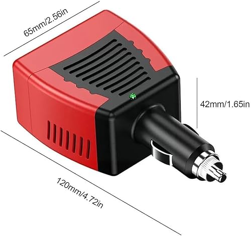Inversor De Tensão Conversor Veicular 150W Com Entrada Para Tomada E Entrada USB De 12V Para 110V Pa
