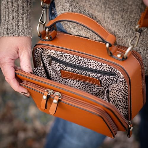 Image of JESSIE & JAMES PANDORA Compact Concealed Carry Crossbody Satchel Purse