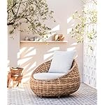 Dehner Lounge Sessel Tulum Braun / Weiß