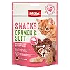MERA The Petfood Family Crunch & Soft mit Lachs, köstliche Katzen Leckerlies, nahrhafter Katzensnack voller Vitamine und Mineralien, krosse Kissen mit cremiger Füllung, 200g