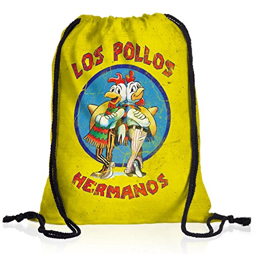 style3 Los Pollos Bolsa Mochila Bolsos Unisex gymsac, Mochila Color:Motiv 1