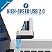 Sabrent Premium 4 Port Aluminum Mini USB 2.0 Hub [90°/180° Degree Rotatable] (HB-UMMC)