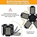 Mefflypee 2 Pack LED Garage Lights, 120W Deformable LED Garage Ceiling Light with 5 Adjustable Panels, 12000LM E26 Shop Lamp for Basement, Barn, High Bay, Store (2 Pack)