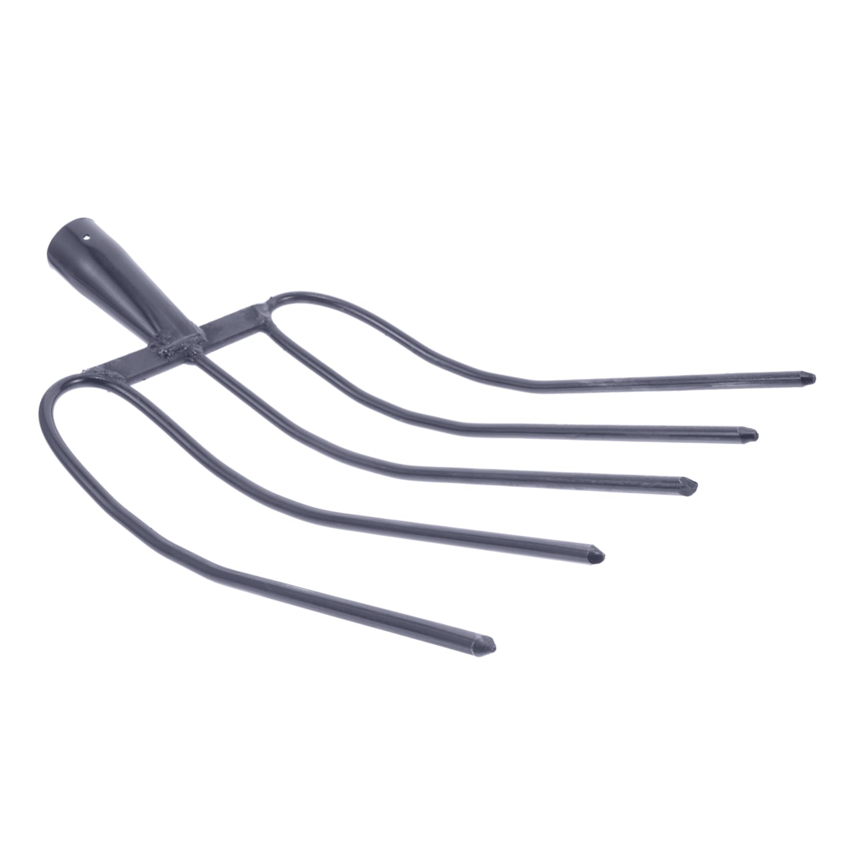 FONDOTIN Handheld Manure Fork Multi-Functional Iron Tool for Farming Lawn Care and Grass Maintenance Efficient Raking for Horse and Cow Manure