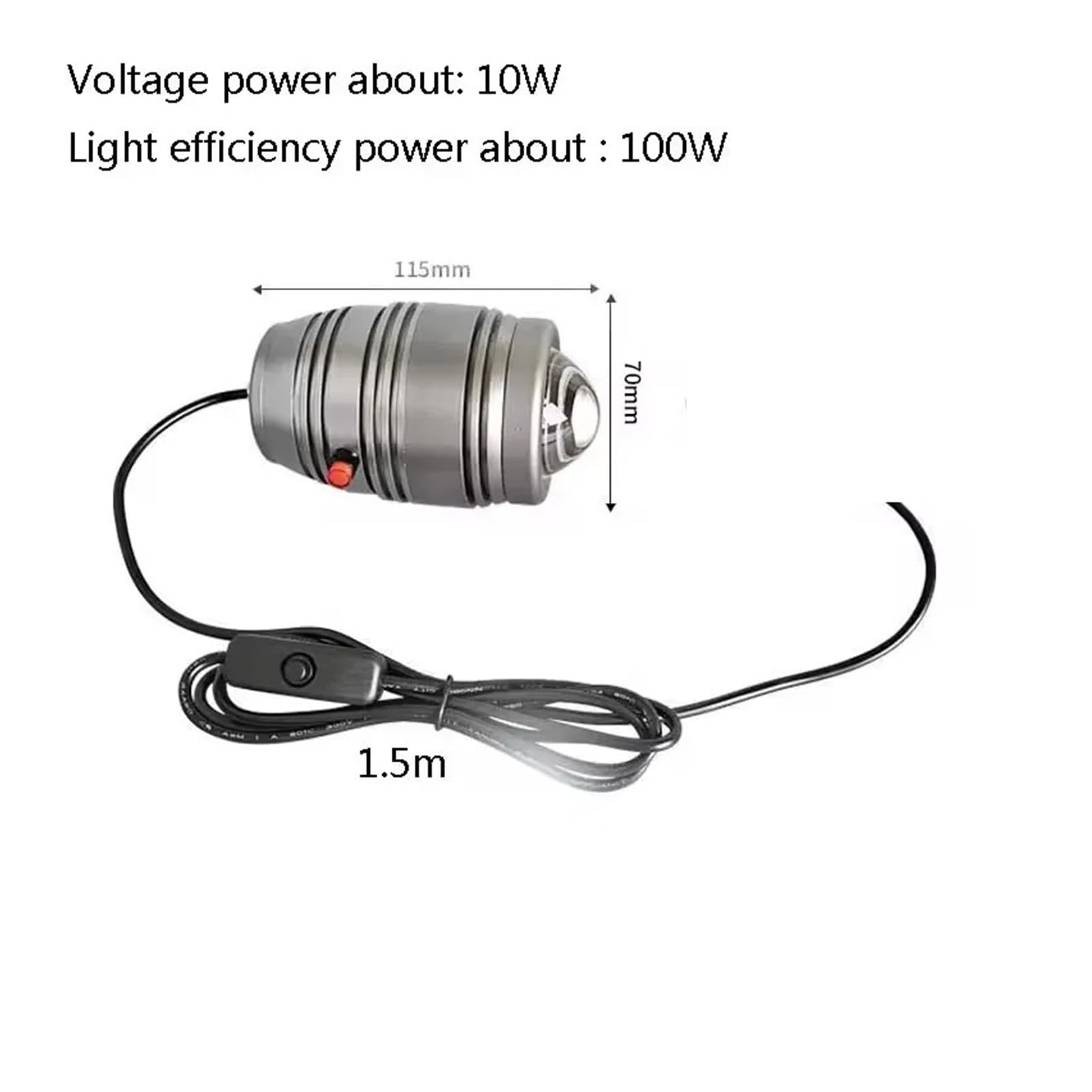 Lampada fotopolimerizzatrice a LED UV da 100 W, 405 nm, 365 nm, 395 nm, colla epossidica, olio verde, schermo in resina, saldatura for circuiti stampati. Polimerizzazione rapida per lavori fai da te(G
