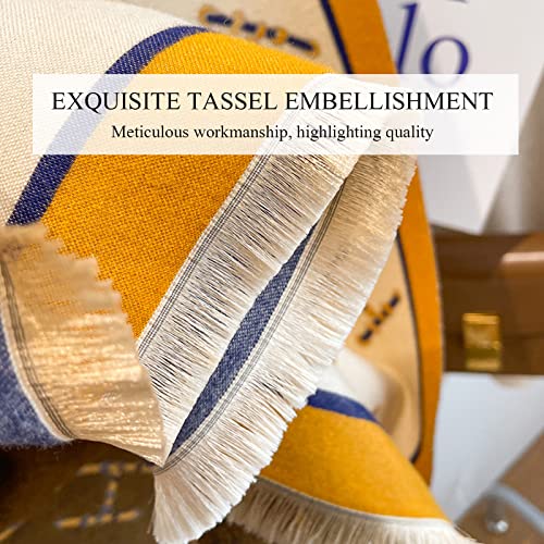 Winter Scarf Cashmere Shawl Women Retro Horse Letter Pattern Warm Pashmina Scarves With Tassel Soft Long Wrap Stole4