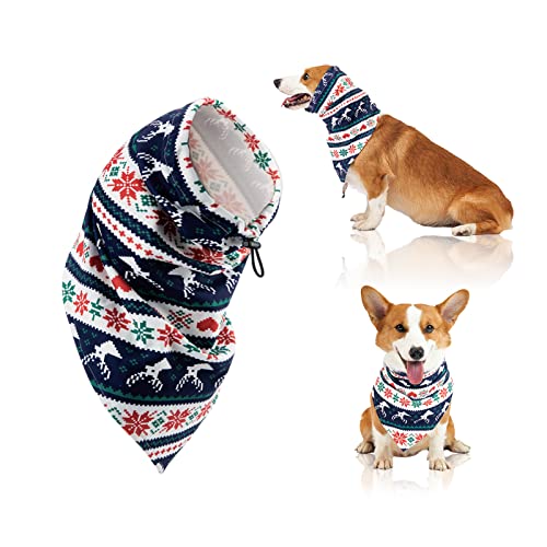 Perro Snood para calentador de cuello y orejas de perro, orejeras de perro para mayor comodidad, ayuda a calmar la sudadera con capucha para perro Cover