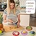 BAOKUA Avocado Saver and onion storage - Set of 4 Preventing Food Flavor Skewering Reusable Storage Containers for Fridge -Ideal for Garlic, Onions, Lemons, and Potatoes