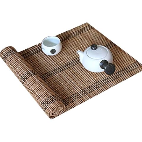 Farmhouse Bamboo Table Runner, Rectangle Decor Cover