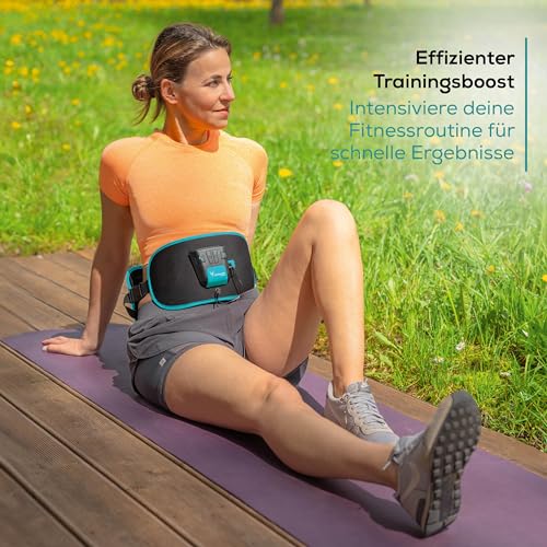 Beurer Corefit II by Antelope EMS-Trainingsgürtel, gezielte Stimulation der Bauch- und Rückenmuskulatur, effektiv für Muskelaufbau & Fettverbrennung, 9 Trainingsprogramme, für Männer und Frauen