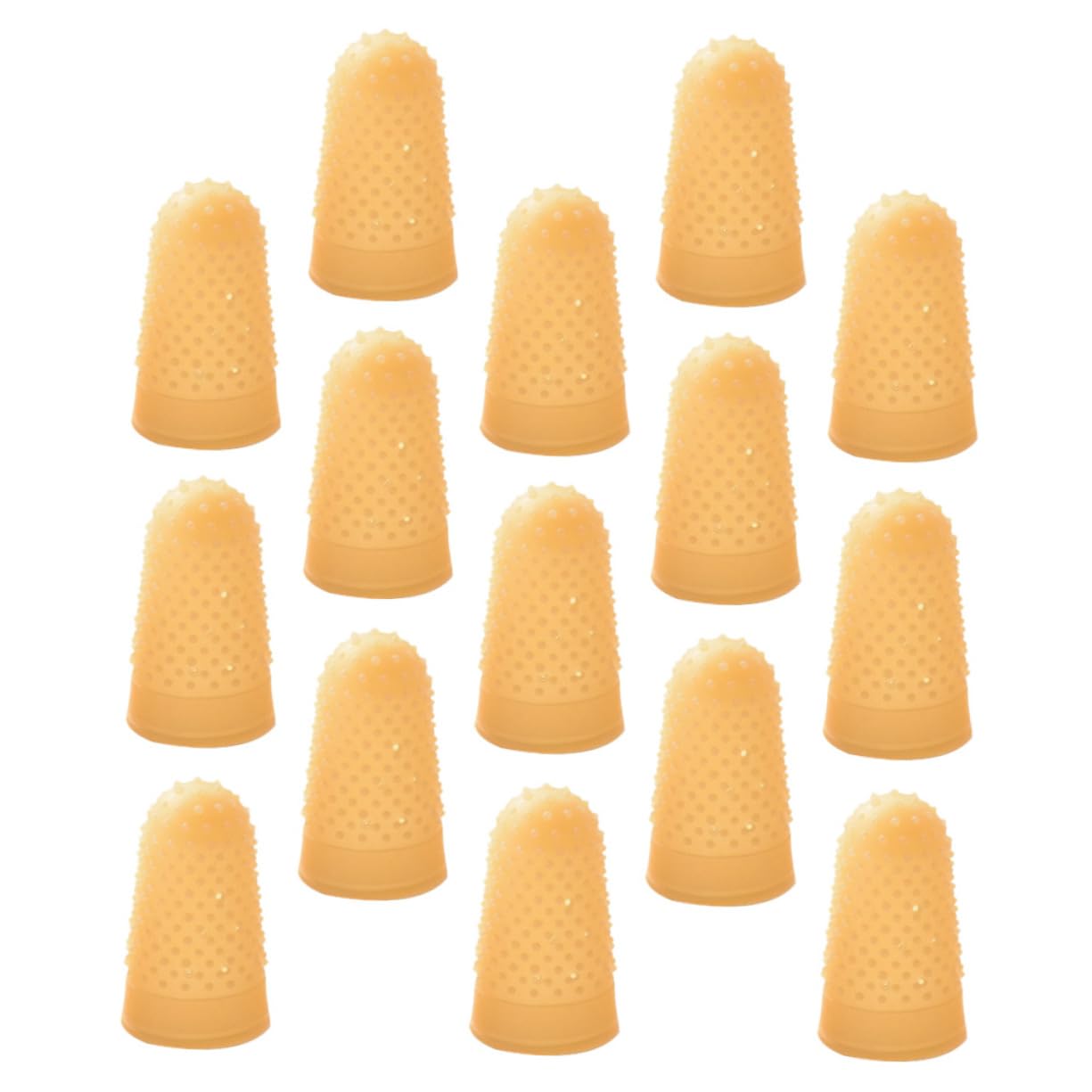 FOMIYES 50 Pcs Pockmarked Work Gloves Hot Glue Protector Anti Static Thumb Protector Anti-Slip Covers Rubber Protective Bed