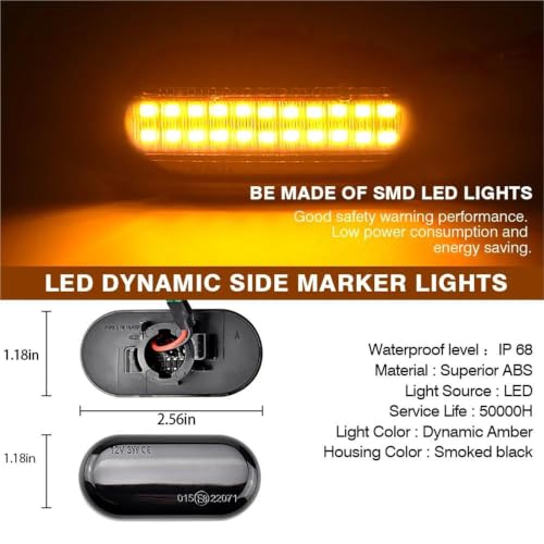 Feu de position latéral LED résoud le manque de visibilité Smart 453
