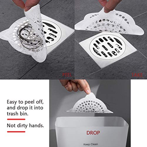 Adhesivo desechable para drenaje de ducha 30 piezas miniatura 5