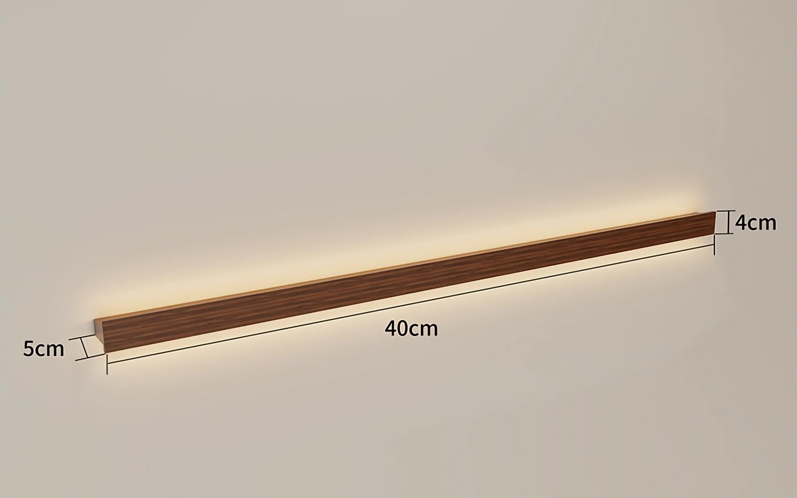 EL LED Luz de Pared Lineal Dormitorio Cabecera Lámpara (40cm,4000)