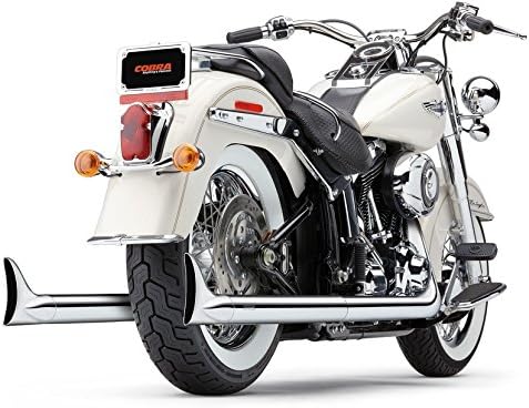 Cobra Hd Exhaust True Duals W/fishtail Tips 86-06 Softails Complete Systems #6987