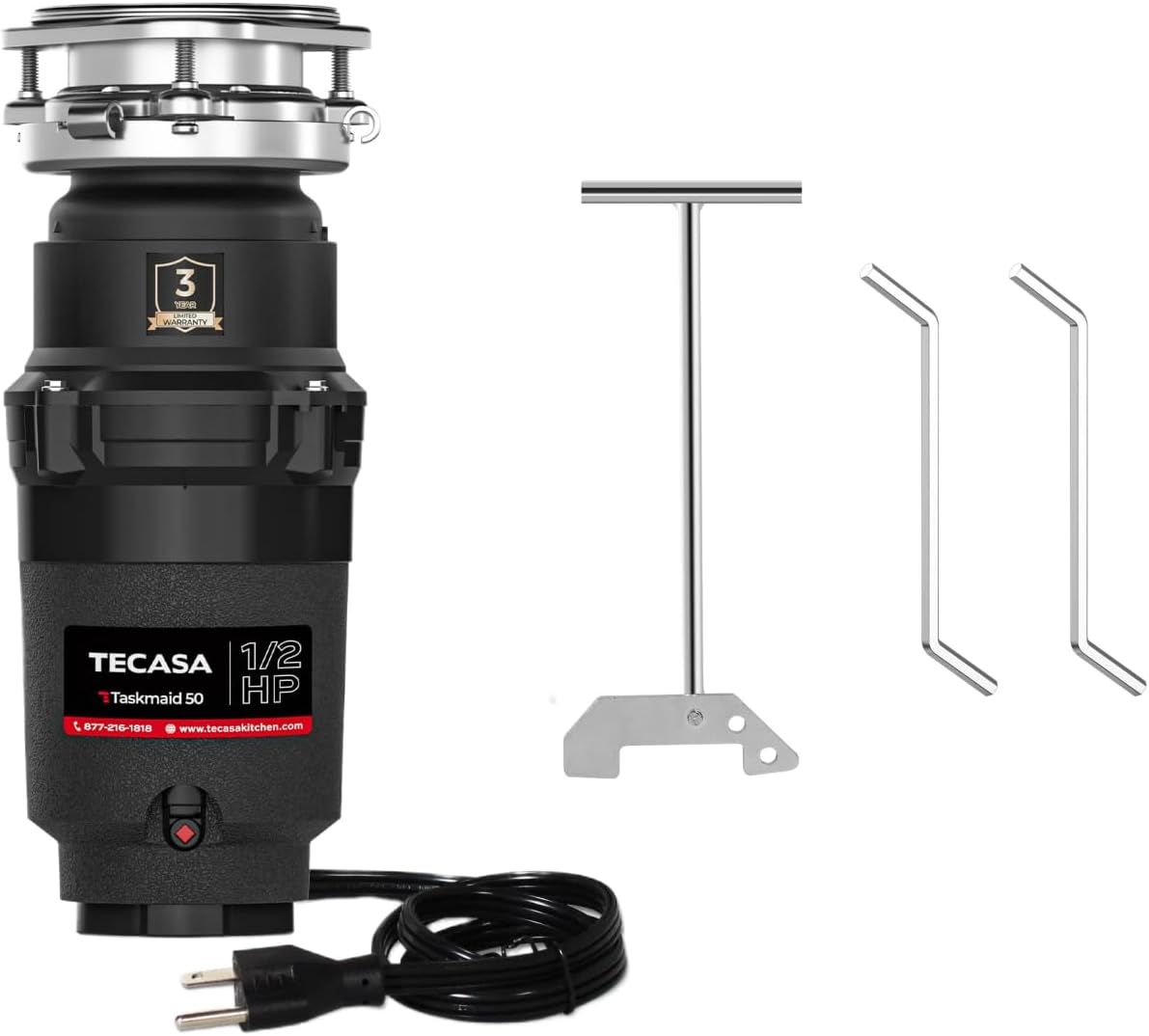 1/2 HP Taskmaid Garbage Disposal with Allen Wrench Tool