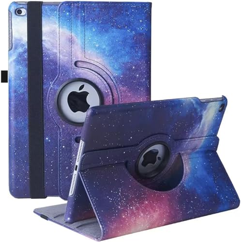 iPad 9.7 2018 2017 / iPad Air 2 / iPad Air 1 �P�[�X iPad 9.7�C���`�i��6�A5����j�y�� �蒠�^ 360�x��]�X�^���h �I�[�g�X���[�v�@�\ 3�i�K���߉\ �Œ�o���h �E���h�~�ϏՌ� �ϋv�� (���)