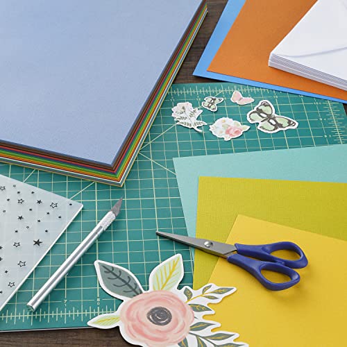 Cardstock 12X12 Variety Pack, 60 Sheets | 80Lb Premium Textured Scrapbook Paper, Solid Core | Acid Free Double Sided Card Stock For Paper Crafts, Embossing, Cardmaking | Earth Tones #TOP2