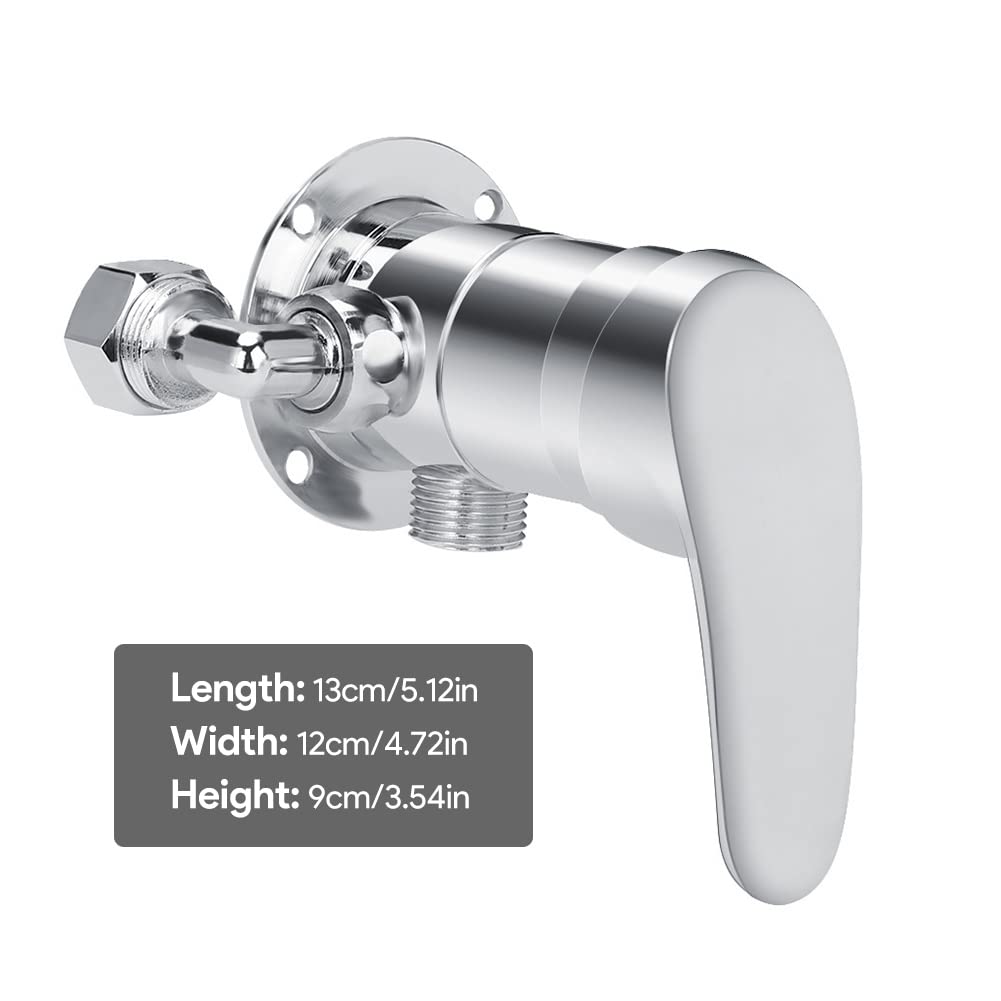 Tissting Miscelatore Rubinetto Doccia, G1/2In Rubinetti per Doccia Piccolo Valvola Corpo Maniglie Rubinetto Bagno Doccia Miscelatore Sistema Doccia Maniglie